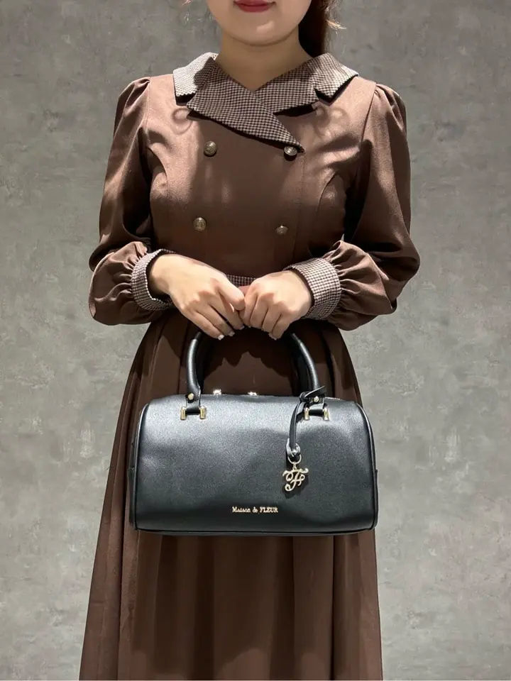 マットワイドボストンバッグ/Maison de FLEUR（メゾン ド フルール）の