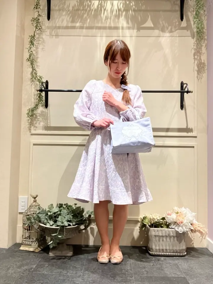 フラワージャガードリボン付きワンピース/Areeam（アリーム）のその他