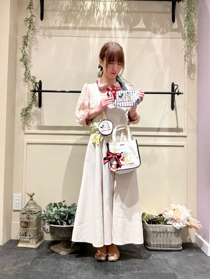 Mickey/Pluto/ポーチ付ショルダー/Maison de FLEUR（メゾン ド