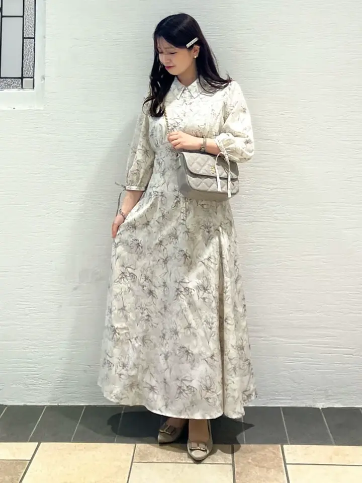 はしごレースシャツワンピース/Maison de FLEUR Petite Robe（メゾンド