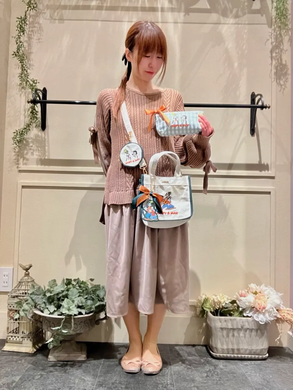 Goofy/Max/ポーチ付ショルダー/Maison de FLEUR(メゾン ド フルール Goofy/Max/ポーチ付ショルダー/Maison de FLEUR(メゾン ド フルール