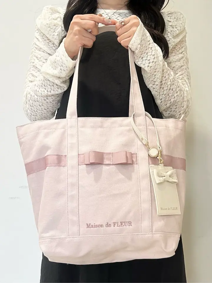 マルチポケット帆布トートMバッグ/Maison de FLEUR（メゾン ド