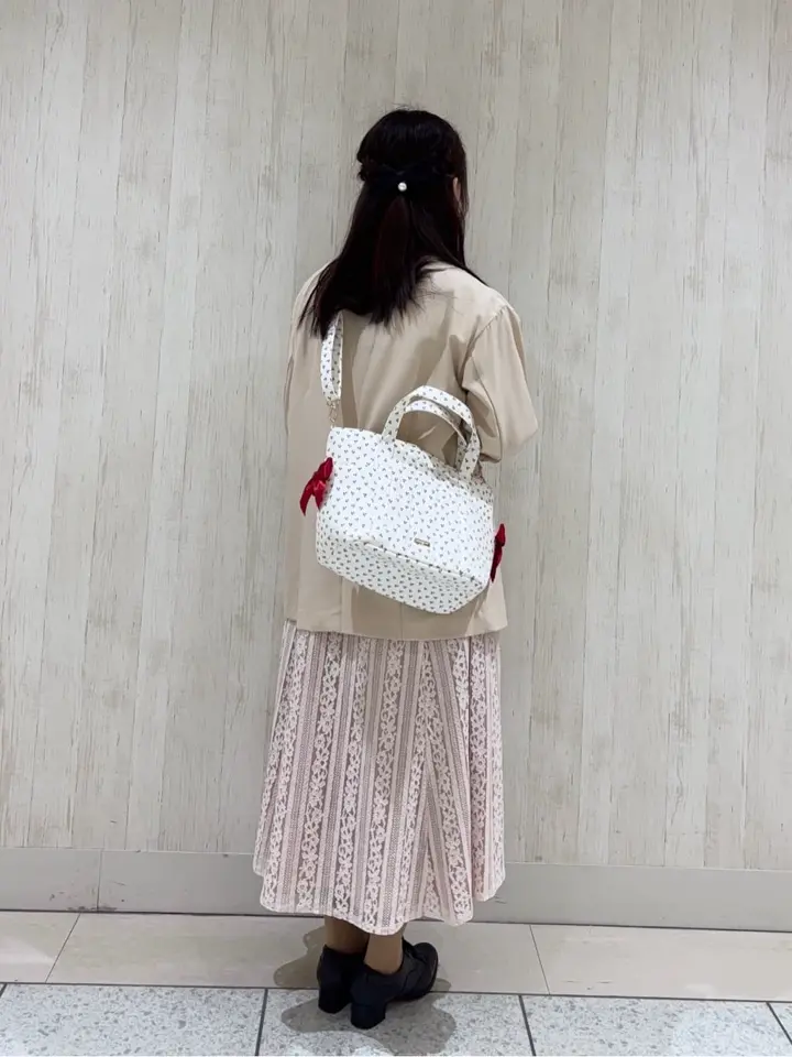 チェリープリントポーチ/Maison de FLEUR（メゾン ド フルール）の