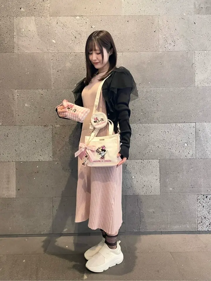 Minnie/Figaro/ポーチ付ショルダー/Maison de FLEUR（メゾン ド