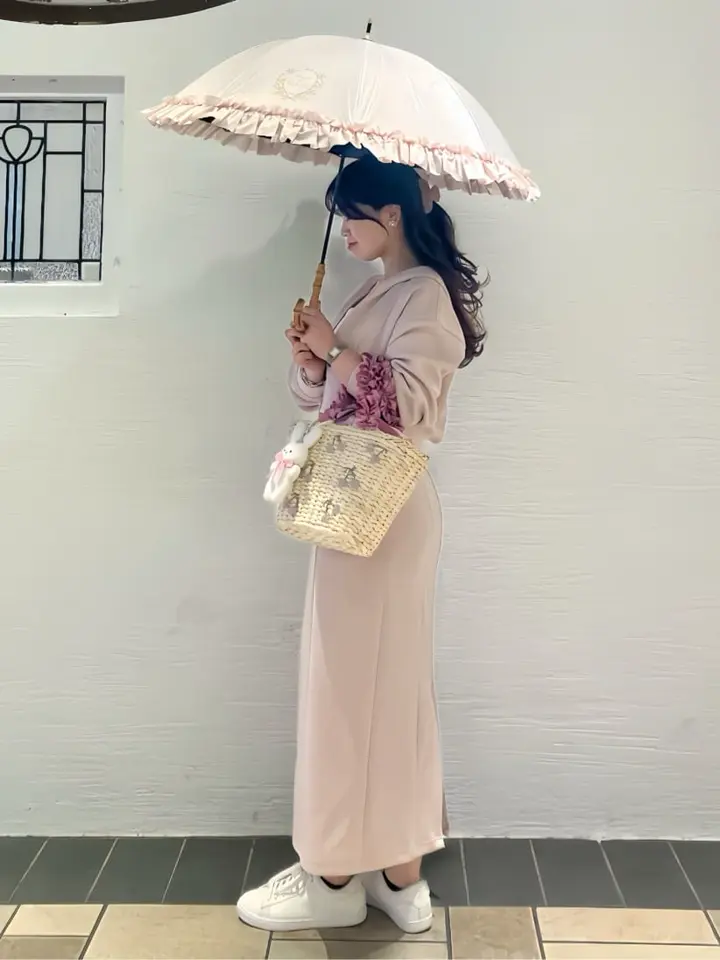 チェリーメイズフリルハンドルカゴバッグ/Maison de FLEUR（メゾン ド