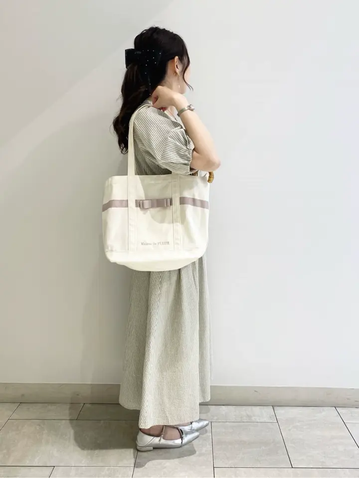 マルチポケット帆布トートMバッグ/Maison de FLEUR（メゾン ド