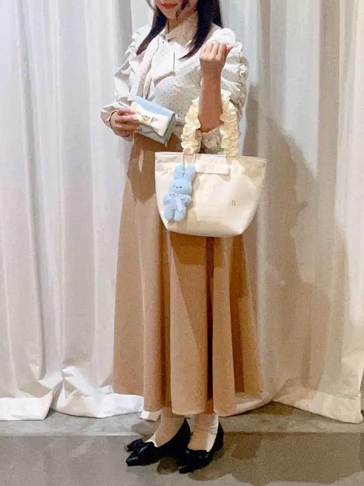 バイカラーベルトリボンミニウォレット/Maison de FLEUR（メゾン ド