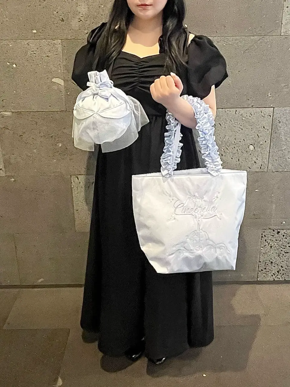 Cinderella/フリルハンドルトート/Maison de FLEUR（メゾン ド