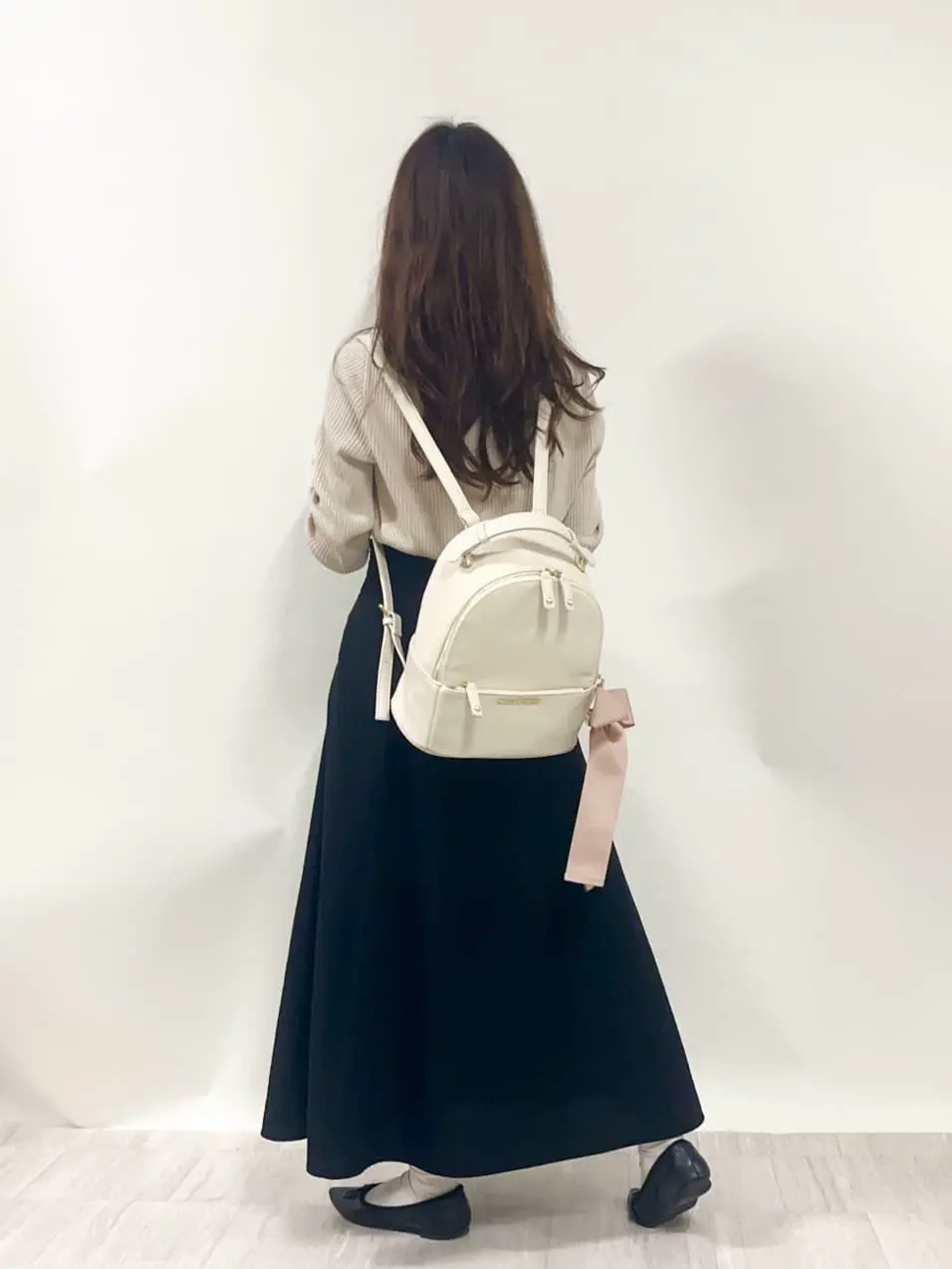 Maison de FLEUR ブラックリュック、チャームセット リラックマ リボンラウンドリュック/Maison de FLEUR（メゾン ド