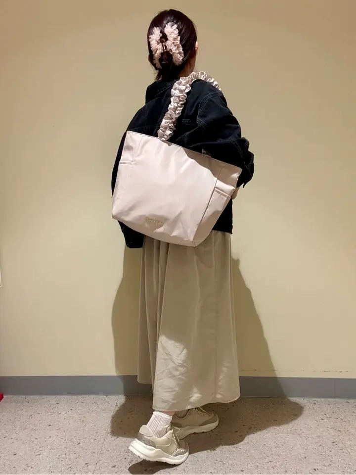 撥水加工フリルハンドルバッグ/Maison de FLEUR（メゾン ド フルール