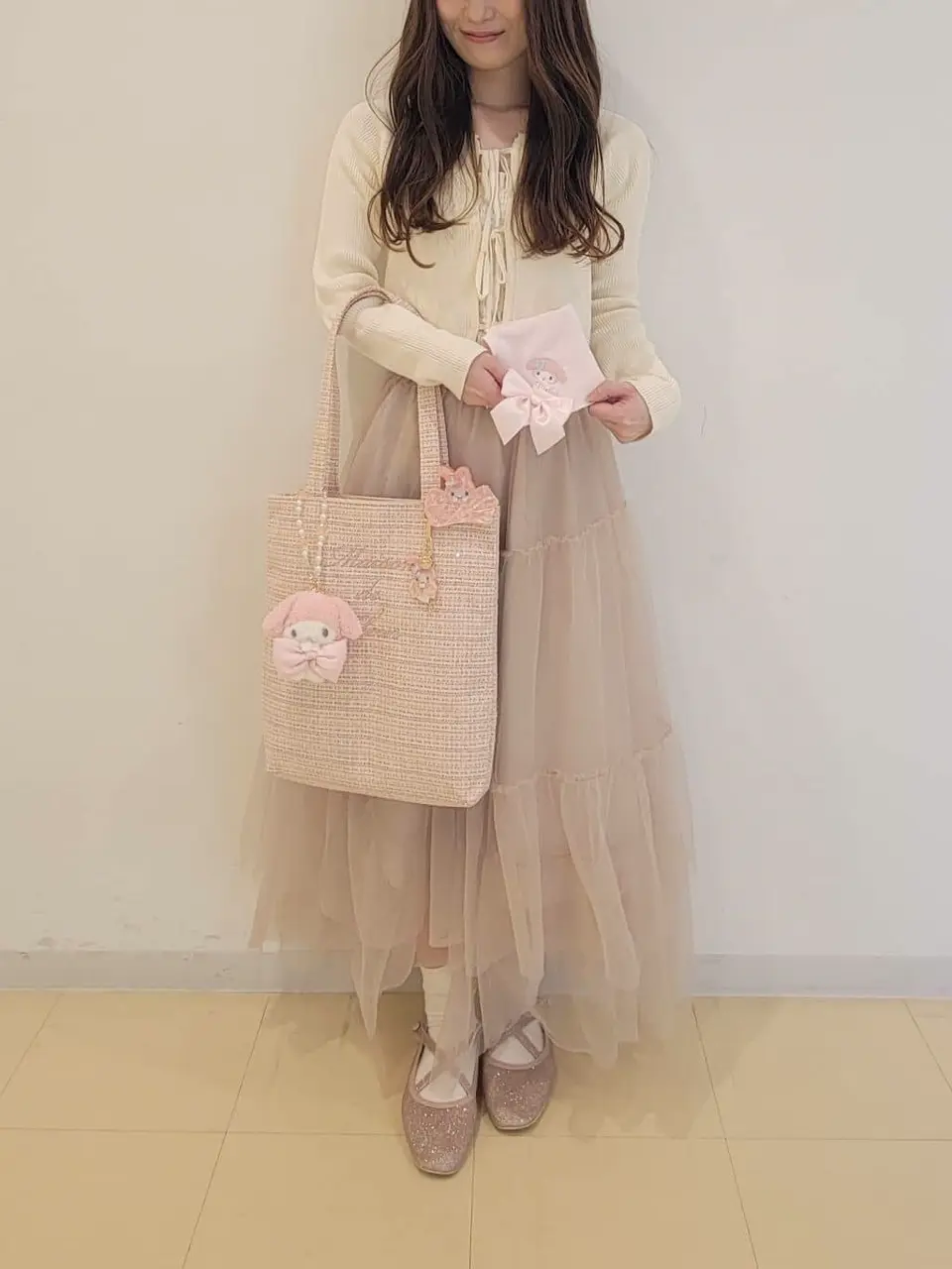 マイメロディ タオルハンカチ/Maison de FLEUR（メゾン ド フルール