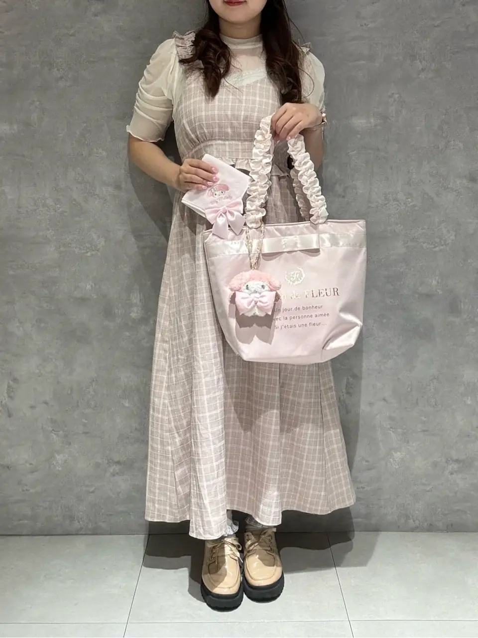 マイメロディ♡巻き薔薇 巻きボア 4点セット マイメロディ 巻き薔薇 巻きボア 4点セット 【公式通販】