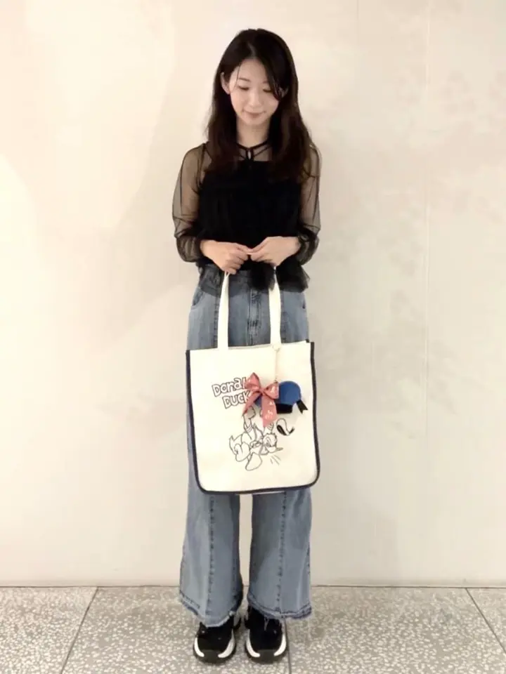 Donald Duck/スクエアトートバッグ/Maison de FLEUR（メゾン ド