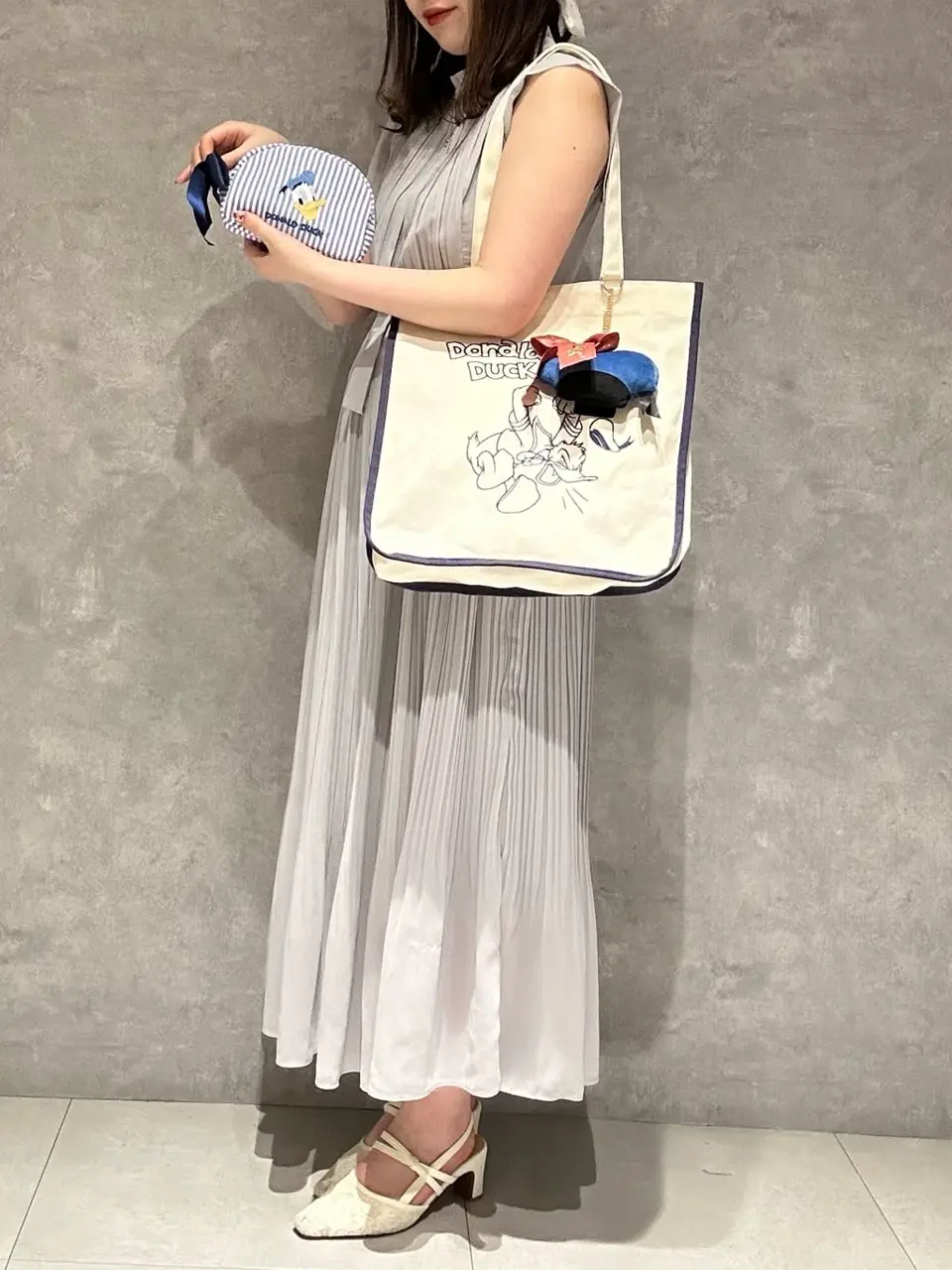 Donald Duck/スクエアトートバッグ/Maison de FLEUR（メゾン ド