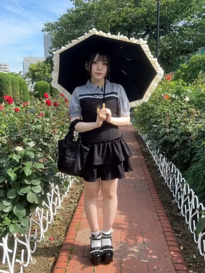 ブランドロゴフリルハンドルトートSバッグ/Maison de FLEUR（メゾン ド