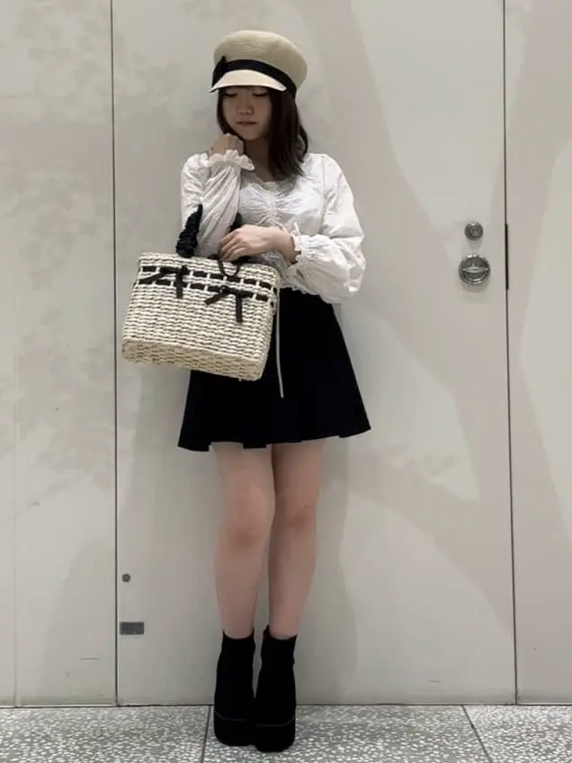 グログランリボンキャスケット/Maison de FLEUR（メゾン ド フルール