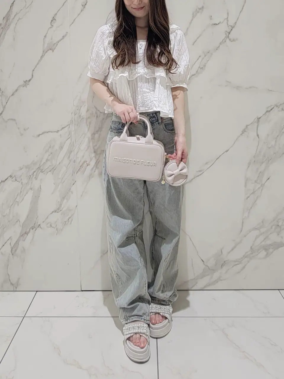 ポーチ付き2Wayボストンバッグ/Maison de FLEUR（メゾン ド フルール