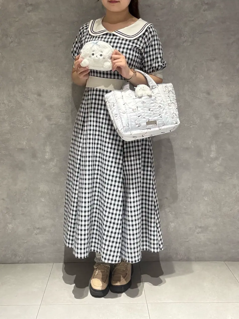 ペンギンキルトショルダーバッグ/Maison de FLEUR（メゾン ド フルール