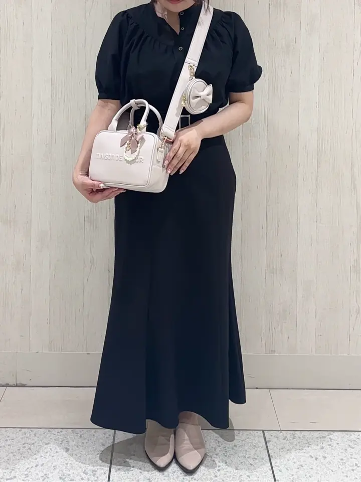 【ほっしー♡*♡*♡】 ❤︎ ジョリーフルール　ぽってりボストンＳ チェリー柄ボストンバッグ/Maison de FLEUR（メゾン ド フルール）の