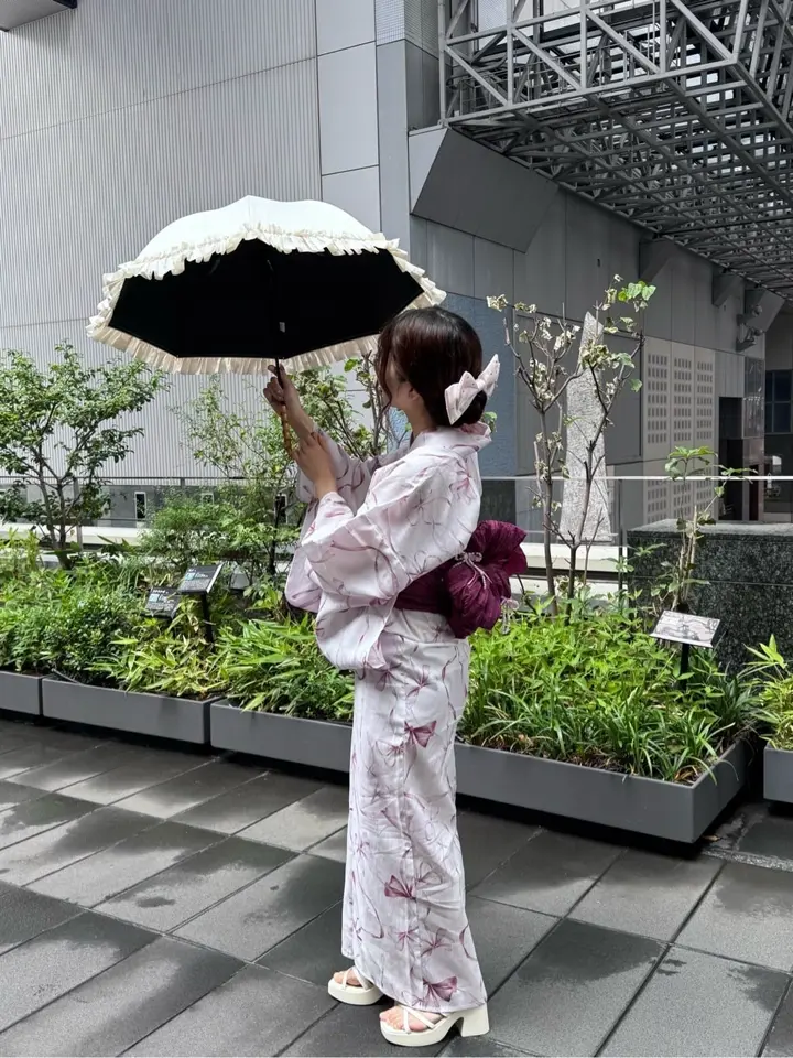 パールハンドルメイズリボンカゴバッグ/Maison de FLEUR（メゾン ド