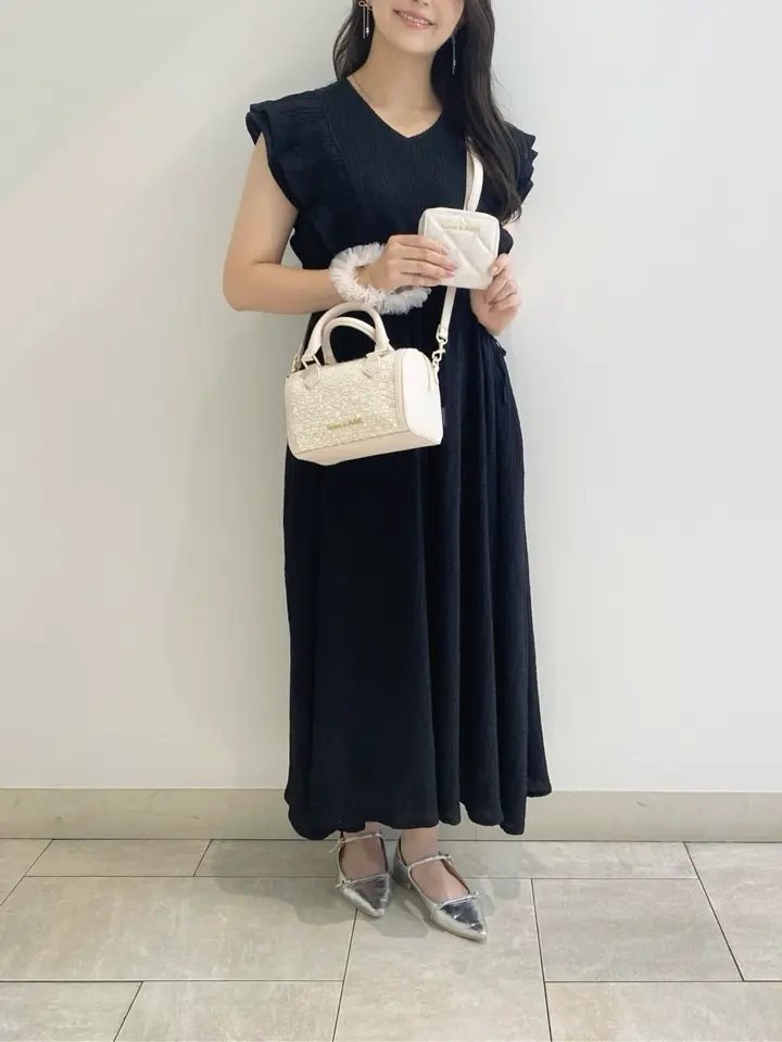 昨季完売♡ボールジィ2024♡LINTON社ツイード Alissaショートジレ LINTONツイード2Wayミニボストンバッグ/Maison de FLEUR（メゾン ド