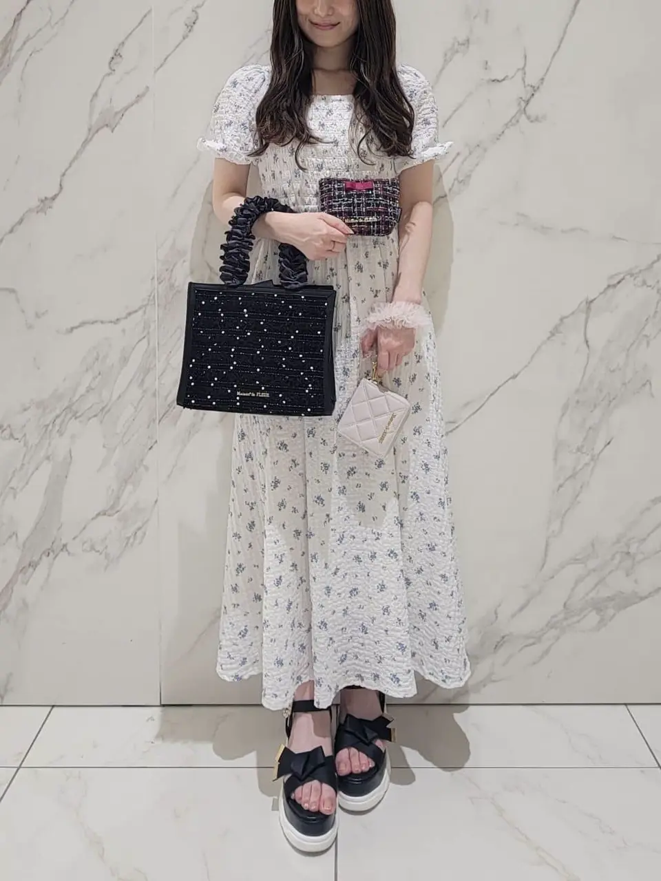 LINTONツイードポーチ/Maison de FLEUR（メゾン ド フルール）のポーチ