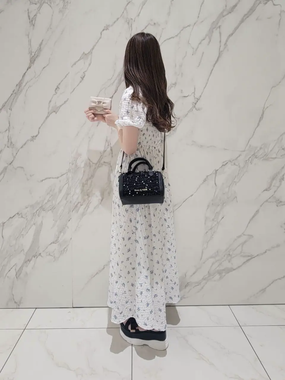 LINTONツイード2Wayミニボストンバッグ/Maison de FLEUR（メゾン ド