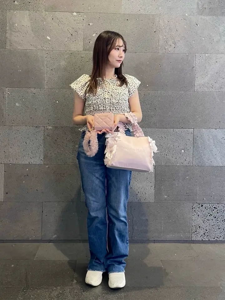 リボンギャザーハンドル2Wayトートバッグ/Maison de FLEUR（メゾン ド