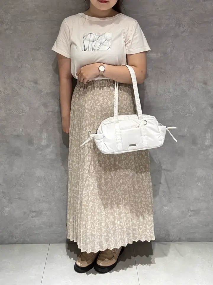 ≪USED≫サイドリボンパファーボストンバッグ/Maison de FLEUR（メゾン