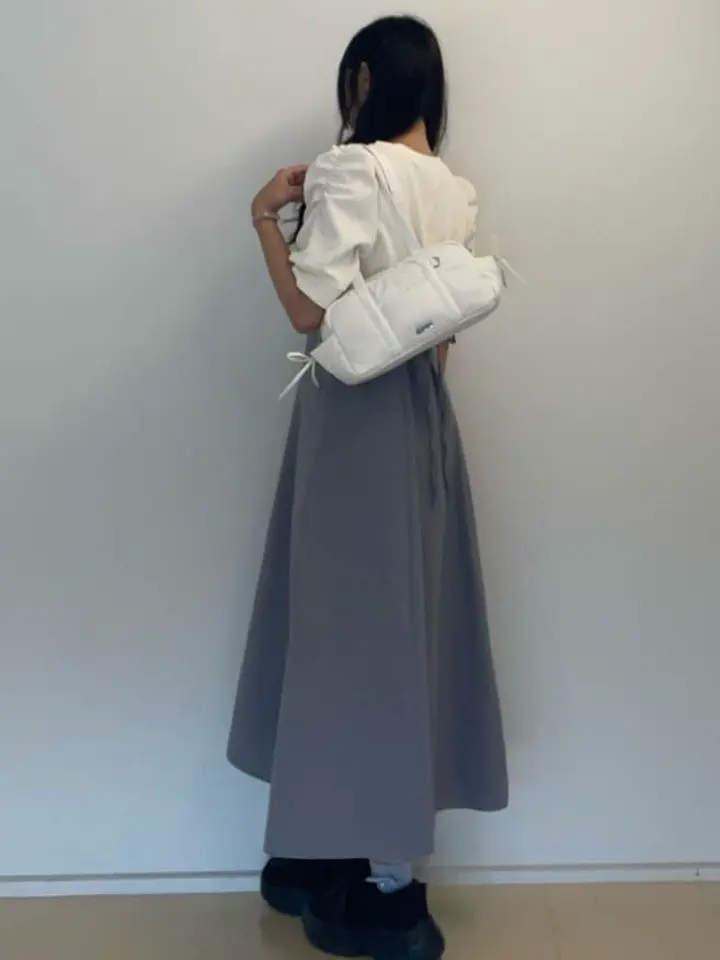 サイドリボンパファーボストンバッグ/Maison de FLEUR（メゾン ド