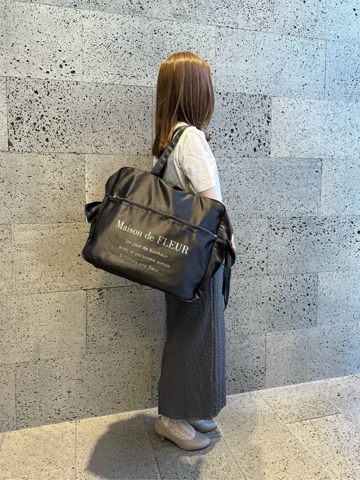 サテンキャリーオンバッグ/Maison de FLEUR（メゾン ド フルール）の