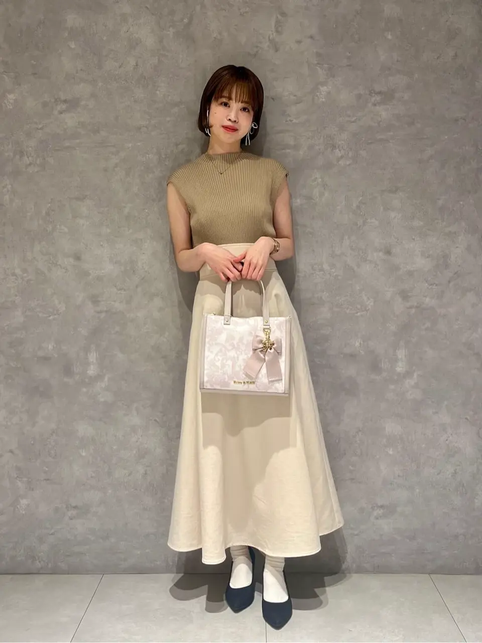 フラワーガーデンプリント2Wayスクエアトート/Maison de FLEUR（メゾン