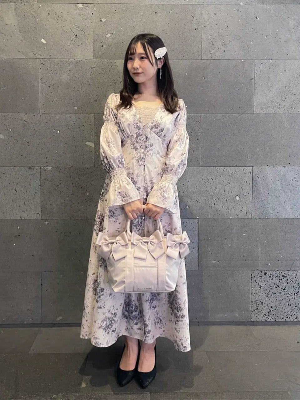 ボリュームリボン2Wayトートバッグ/Maison de FLEUR（メゾン ド