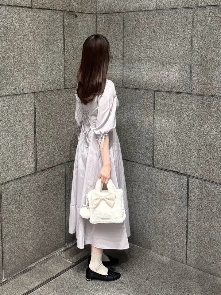 はしごレースシャツワンピース/Maison de FLEUR Petite Robe（メゾンド