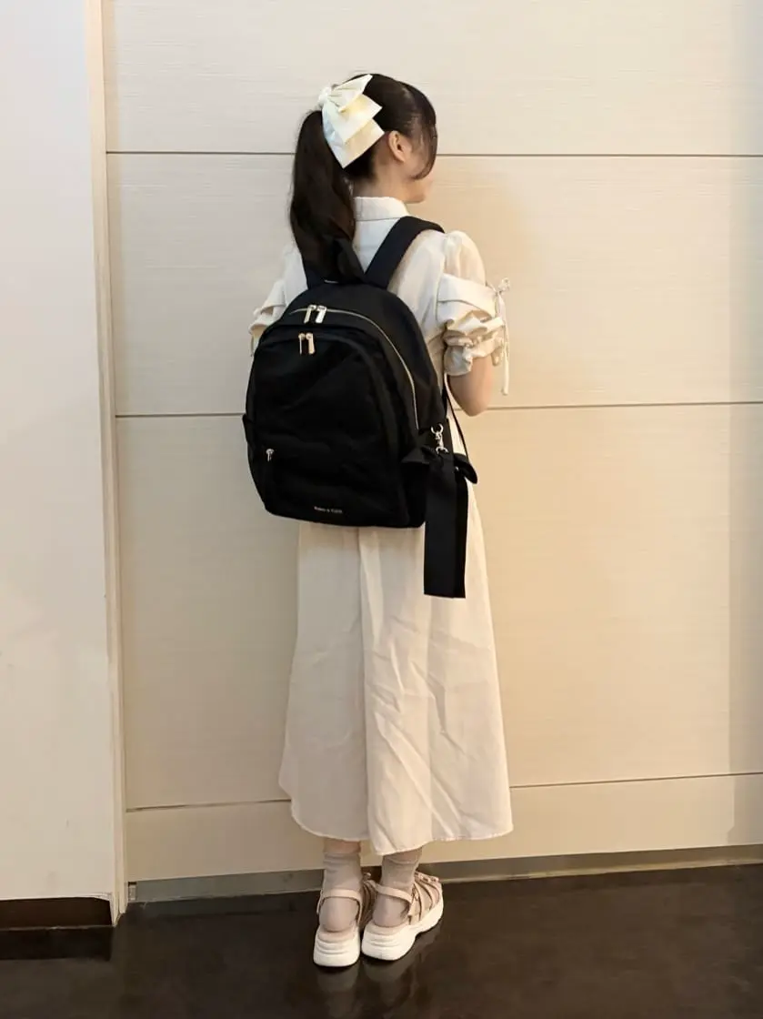 Maison de FLEUR メゾンドフルール リュック リボンリュック 紺 メゾン ド フルール Maison de FLEUR キーリボンリュック （ブラック