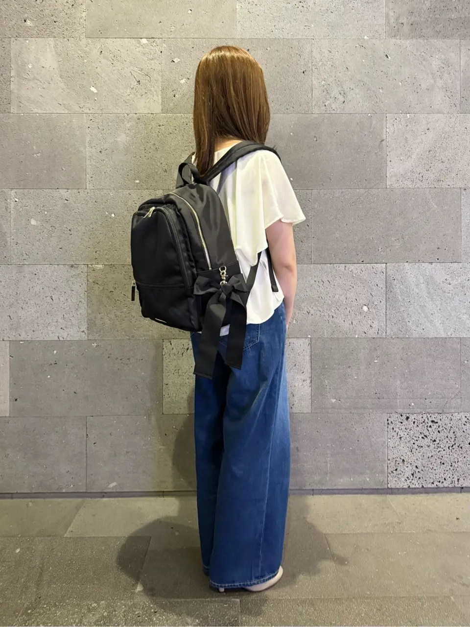 撥水加工ポケットリボンリュック/Maison de FLEUR（メゾン ド フルール