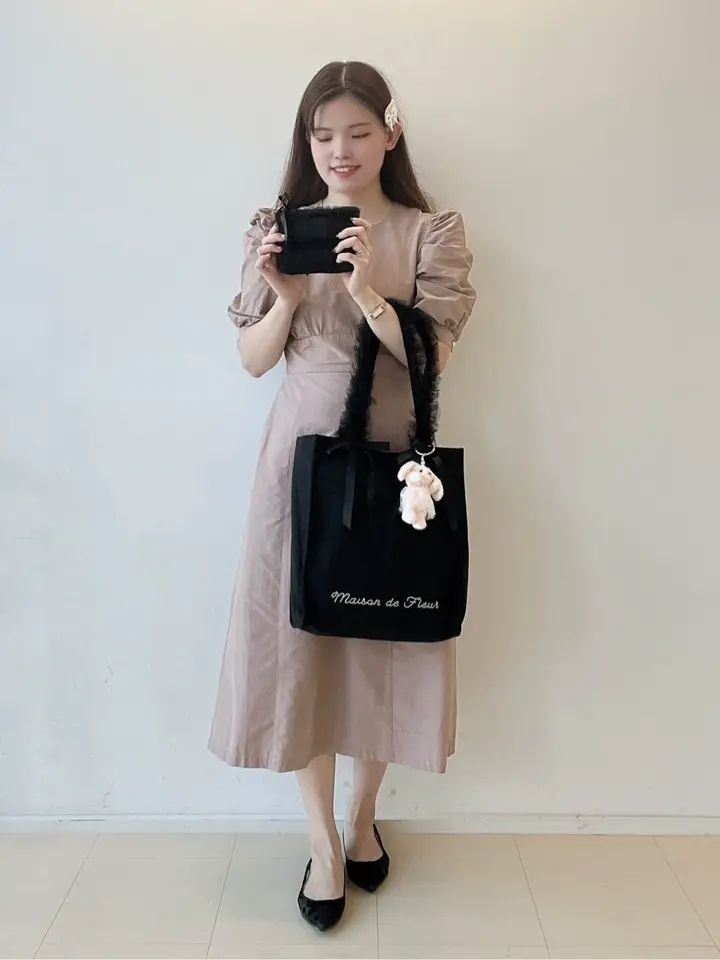 リボンツイードスリーピン/Maison de FLEUR（メゾン ド フルール）の