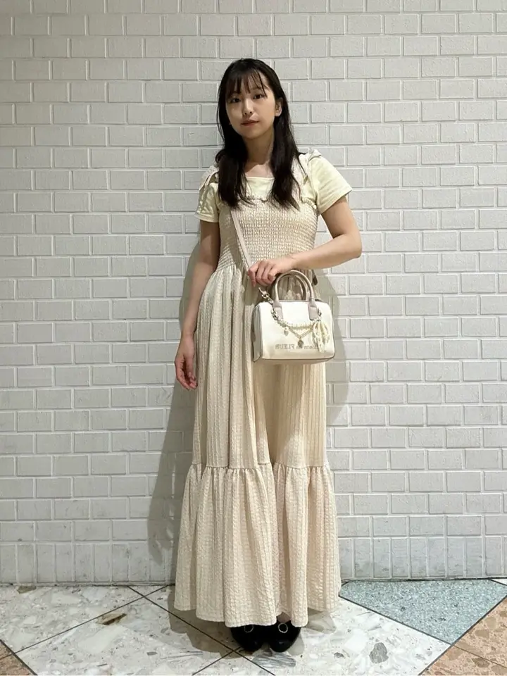 チャーム付きキャンバスボストンバッグ/Maison de FLEUR（メゾン ド