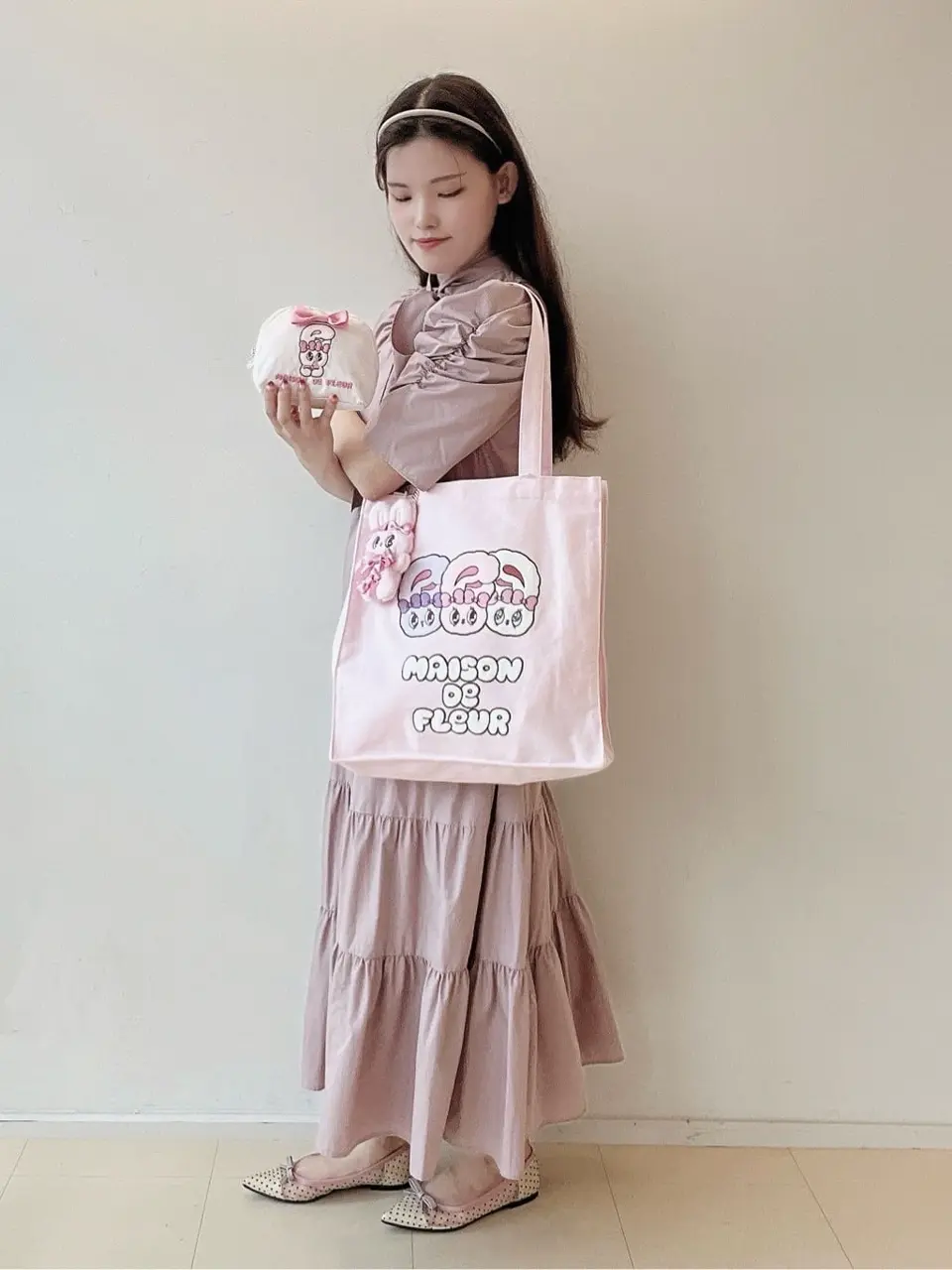 Esther Bunny スクエアトートバッグ/Maison de FLEUR（メゾン ド