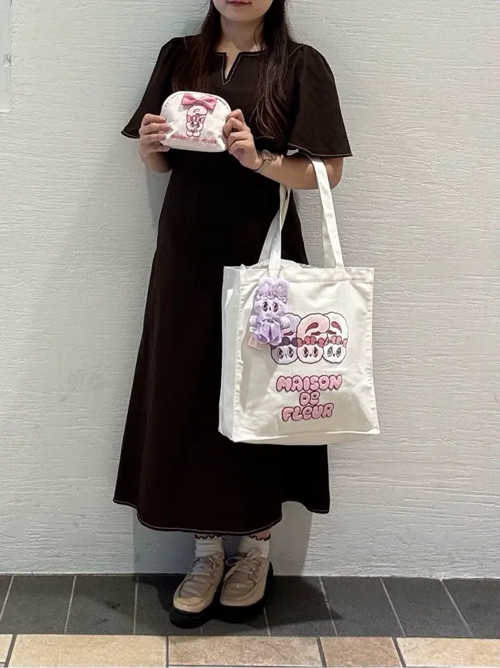 Esther Bunny スクエアトートバッグ/Maison de FLEUR（メゾン ド