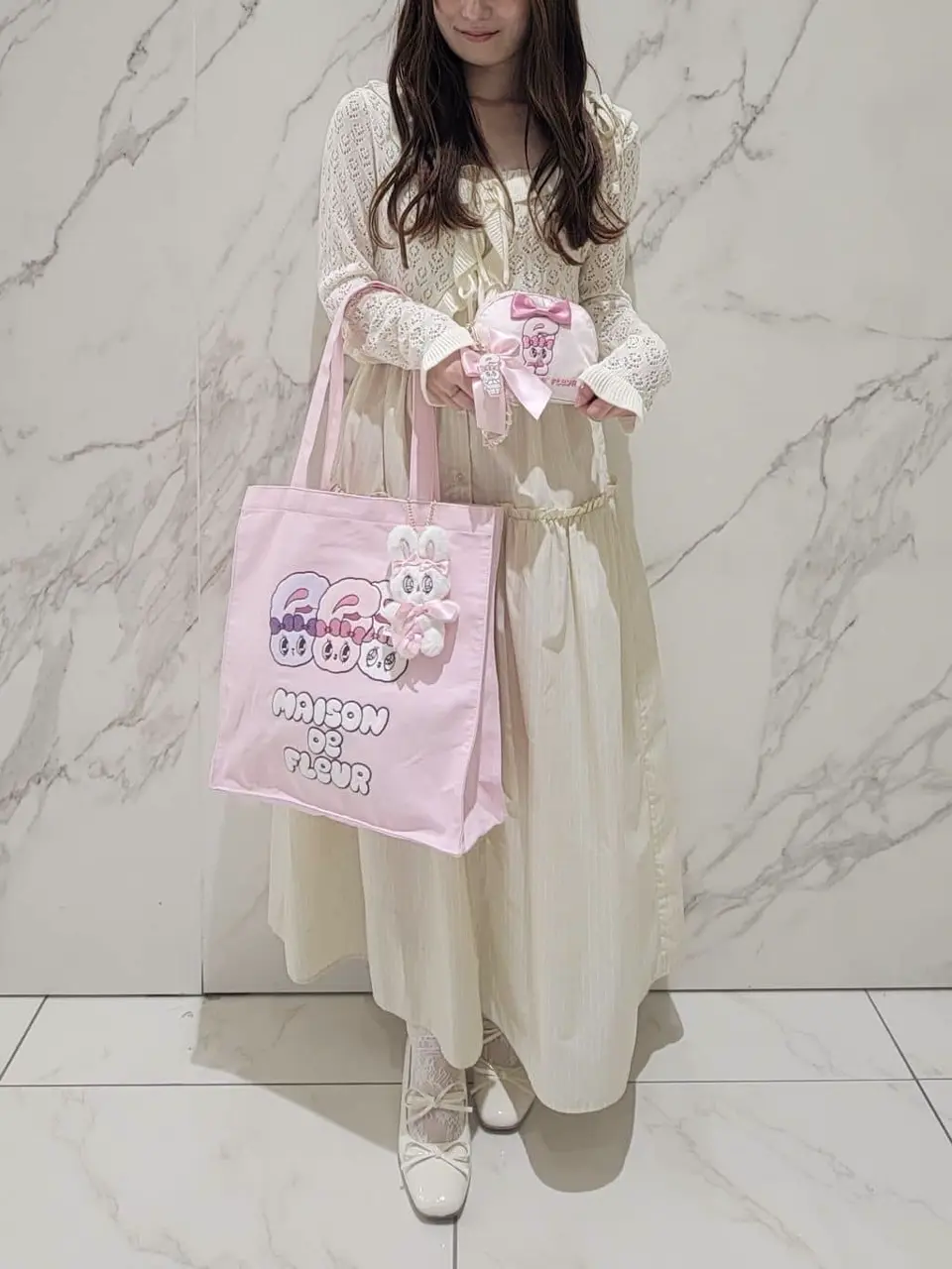 Esther Bunny スクエアトートバッグ/Maison de FLEUR（メゾン ド