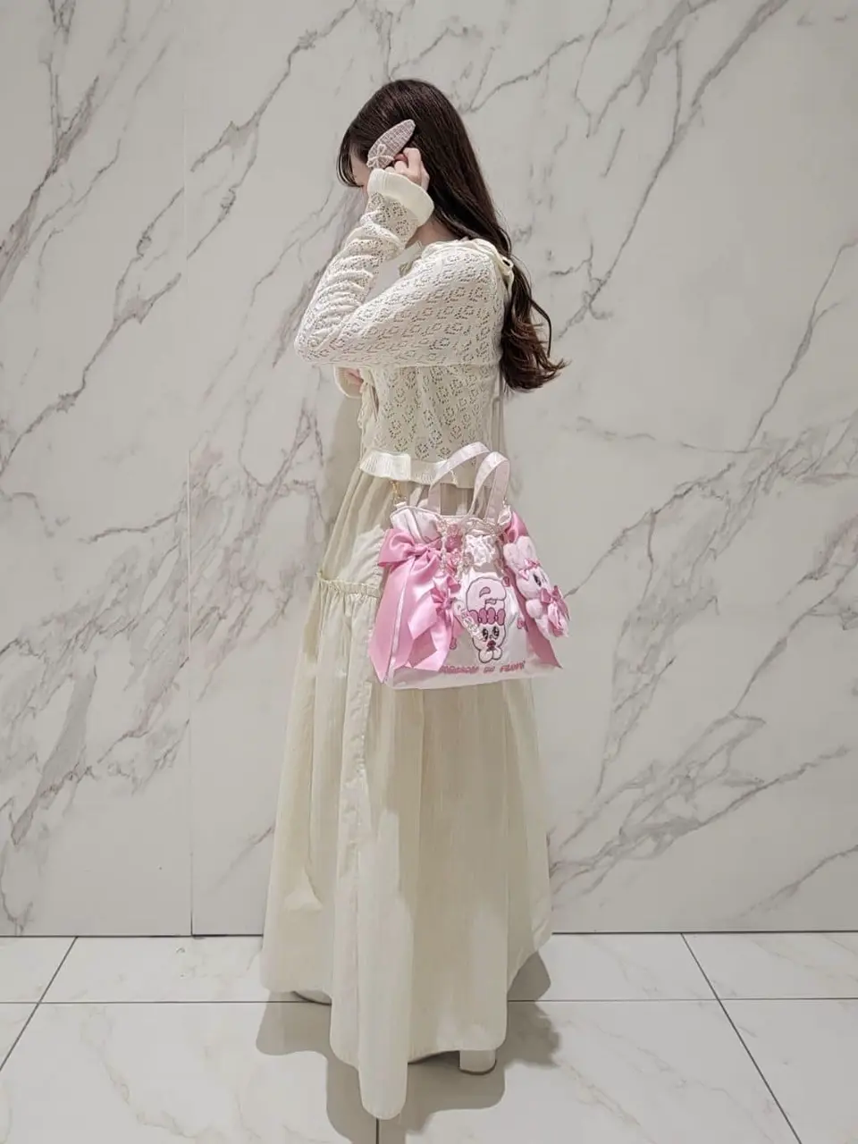 リボンツイードスリーピン/Maison de FLEUR（メゾン ド フルール）の