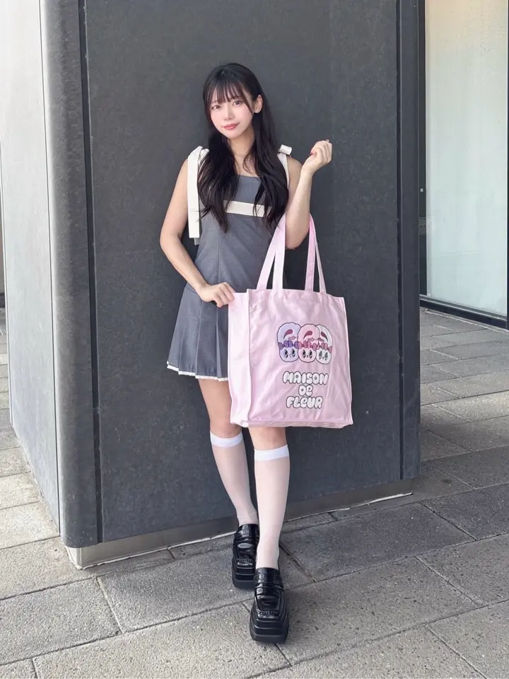 メゾンドフルール エスターバニー スクエアトートバッグ ピンク Esther Bunny スクエアトートバッグ（トートバッグ）｜Maison de FLEUR