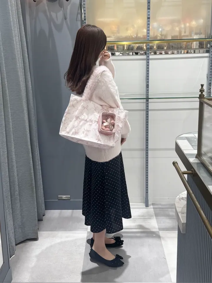 EC限定ピンクマニアクリアポーチS/Maison de FLEUR（メゾン ド