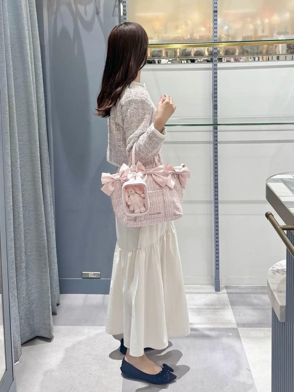 EC限定ピンクマニアクリアポーチS/Maison de FLEUR（メゾン ド