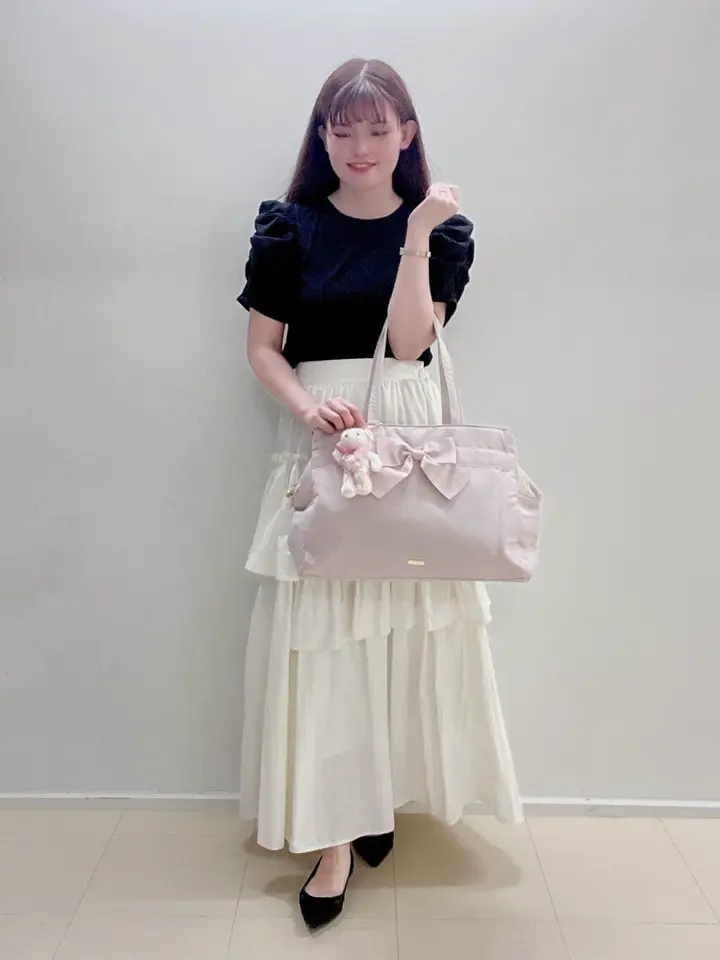 グログランリボン3ルームトートバッグ/Maison de FLEUR（メゾン ド 