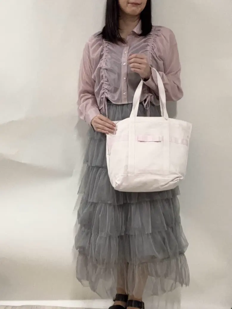ほぼ未使用♡ kimberlly ピンクシャンパン Mサイズ ピンクマニアマルチポケット帆布トートMバッグ/Maison de FLEUR