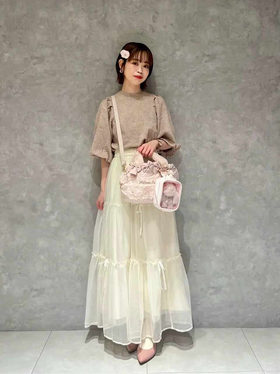 EC限定ピンクマニアクリアポーチS/Maison de FLEUR（メゾン ド