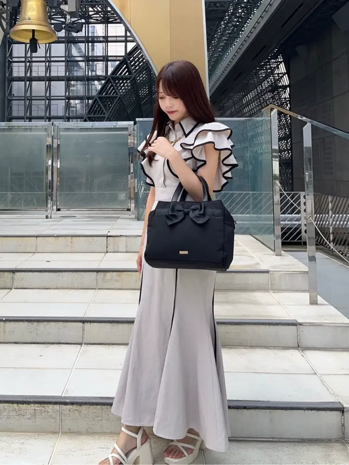 グログランリボン3ルーム2Wayトートバッグ/Maison de FLEUR（メゾン ド