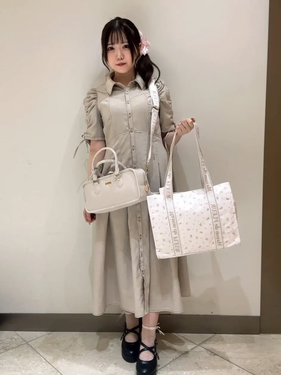 ピンクマニアスクエア2Wayトートバッグ/Maison de FLEUR（メゾン ド